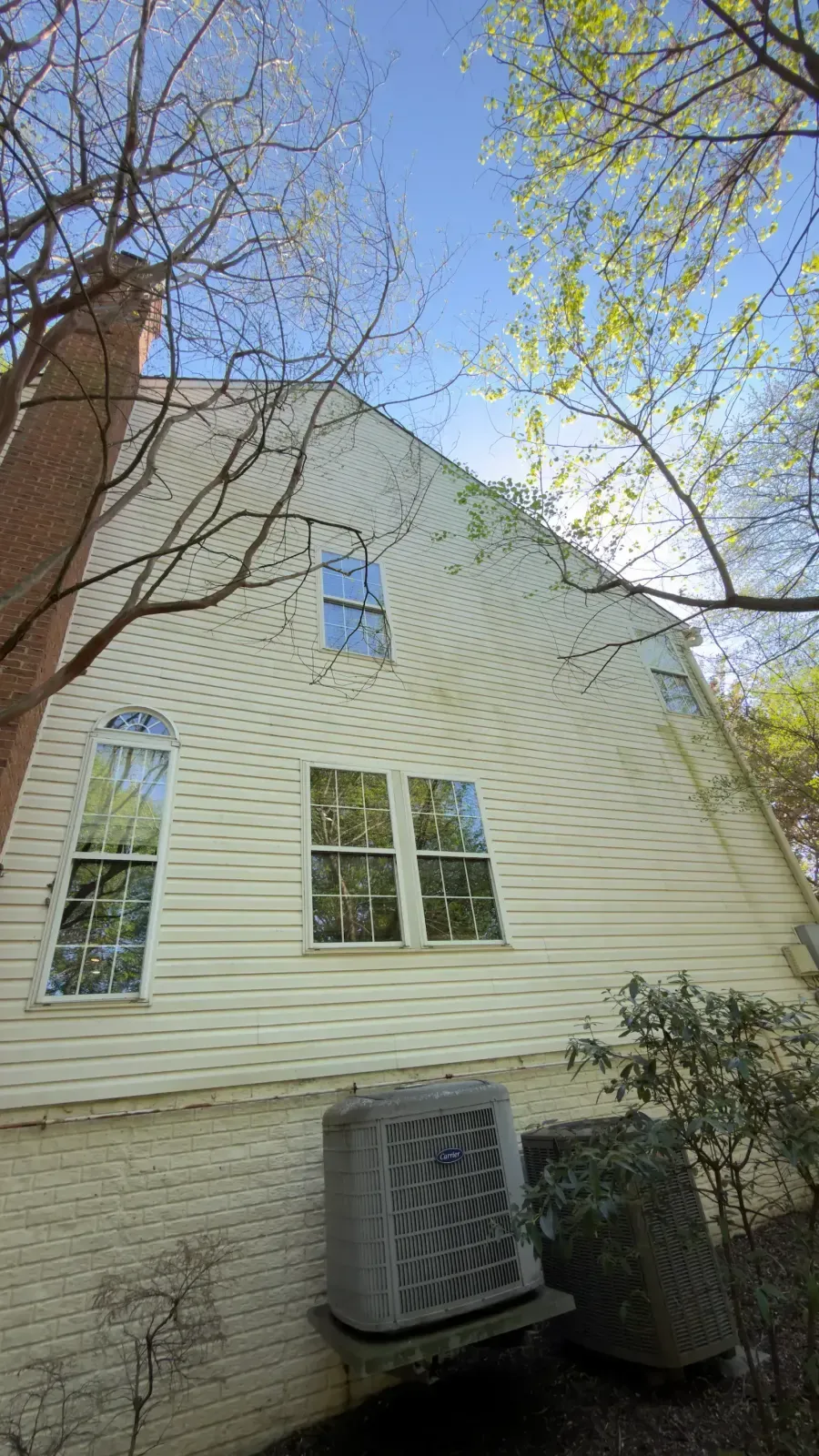 Siding before pressure washing in Silver Spring, MD